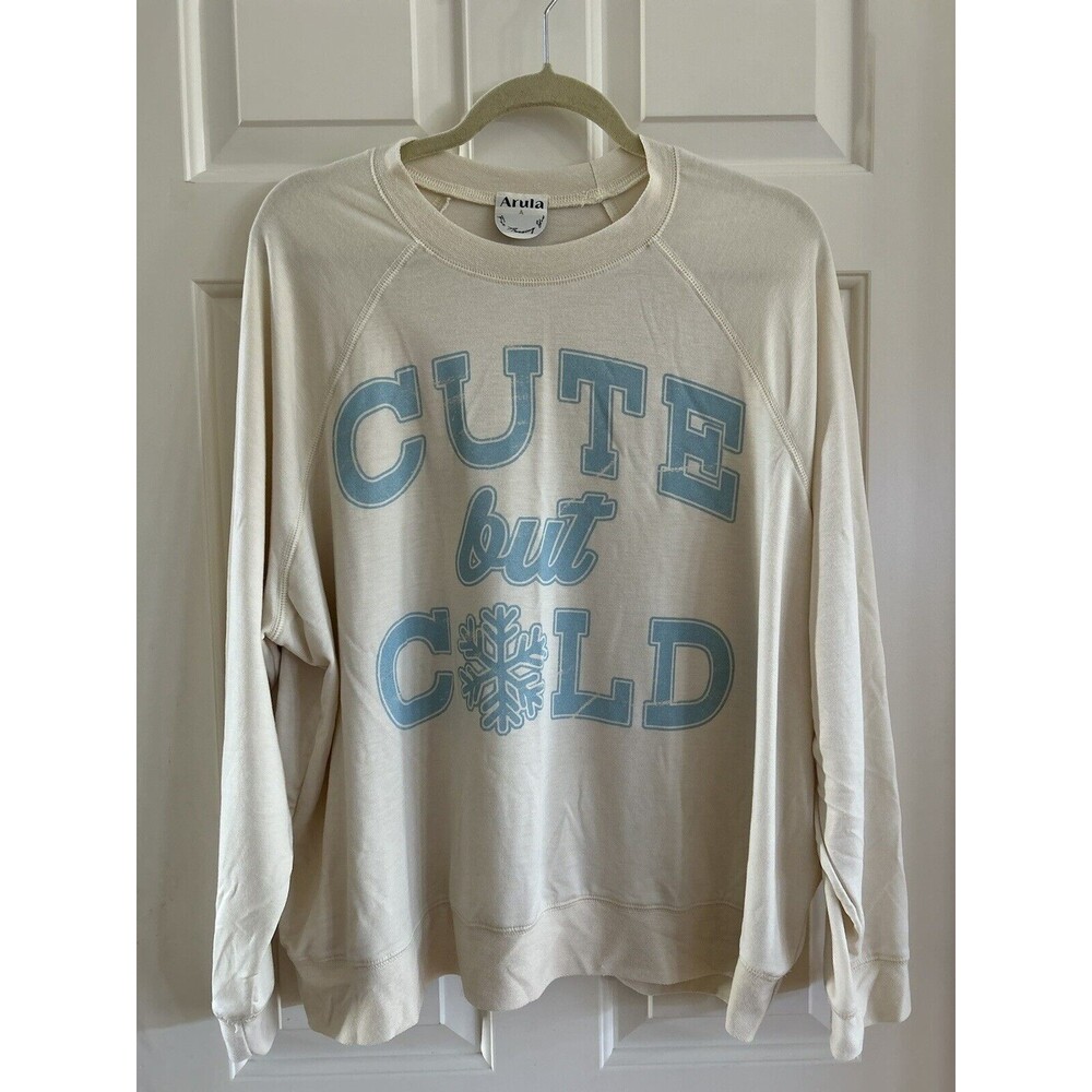 Altr’d State Arula Cropped Sweatshirt Womens Size 1X Cute But Cold New